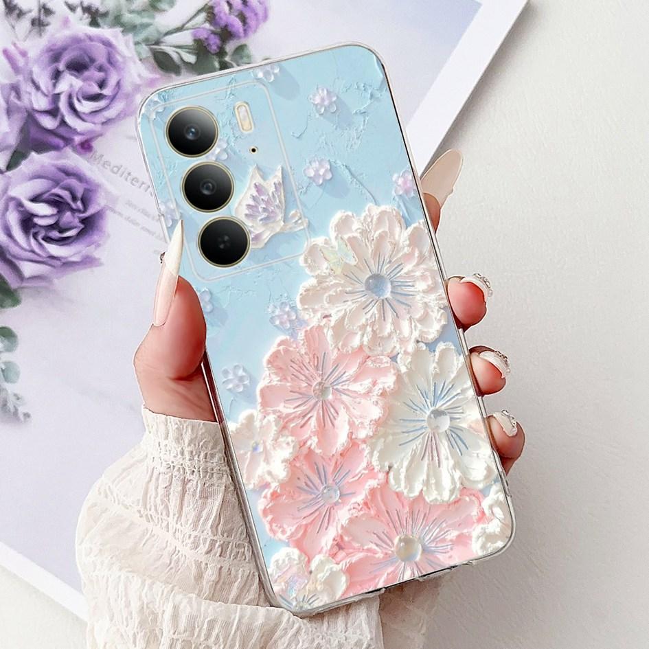 Für Realme C75 Hülle 2024 Niedlicher Löwe Marmor Panda Weiches Silikon Klares TPU Handy Rückseite Schutzhülle Für Realme C75 4G C 75 Coque
