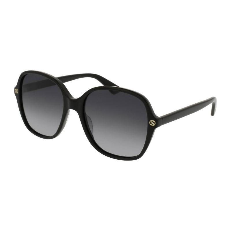 GUCCI Gg Logo Square Sunglasses Women's Black