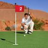 4Pcs Numbered Golf Practice Flag With Clear 1, 2, 3, 4 Numerals Oxford Cloth Small Putting Golf Flags Easy to Use