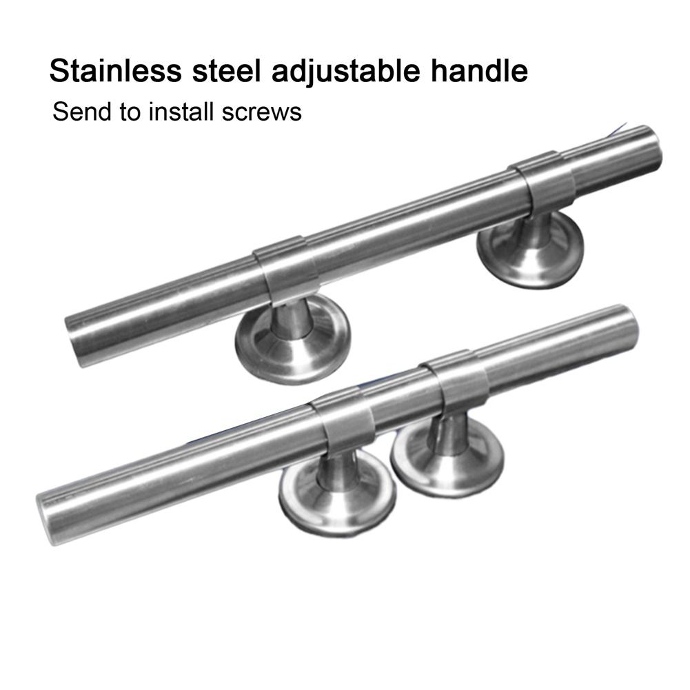 

2pcs Stainless Steel Handles Adjustable Double Opening Door Handle Drawer Cabinet Wardrobe Door Pull Handle Furniture Hardware