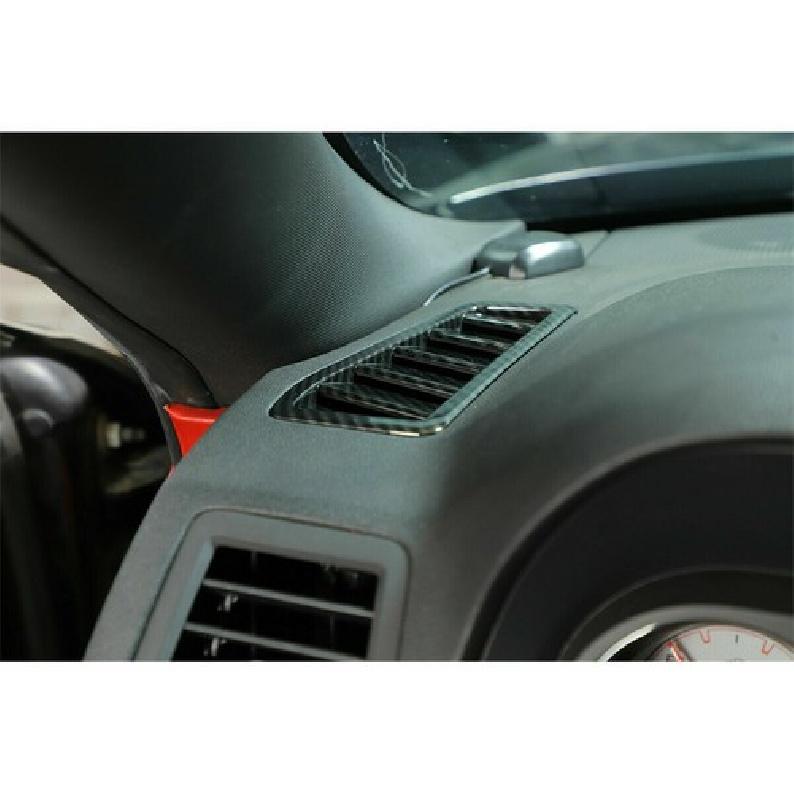 Car Dashboard Air Vent Outlet Trim For Dodge Challenger 2009-2014 Carbon Fiber