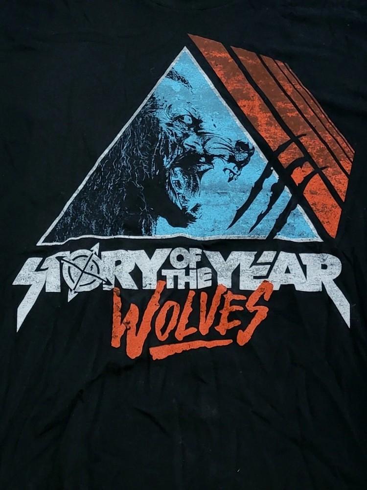 

New Story of the Year Wolves Album Men#039;s Band TShirt KK1905 Unisex T-Shirt XL