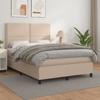 3144612 vidaXL Divan Bed with Mattress Grey 140x200 Cm Faux Leather