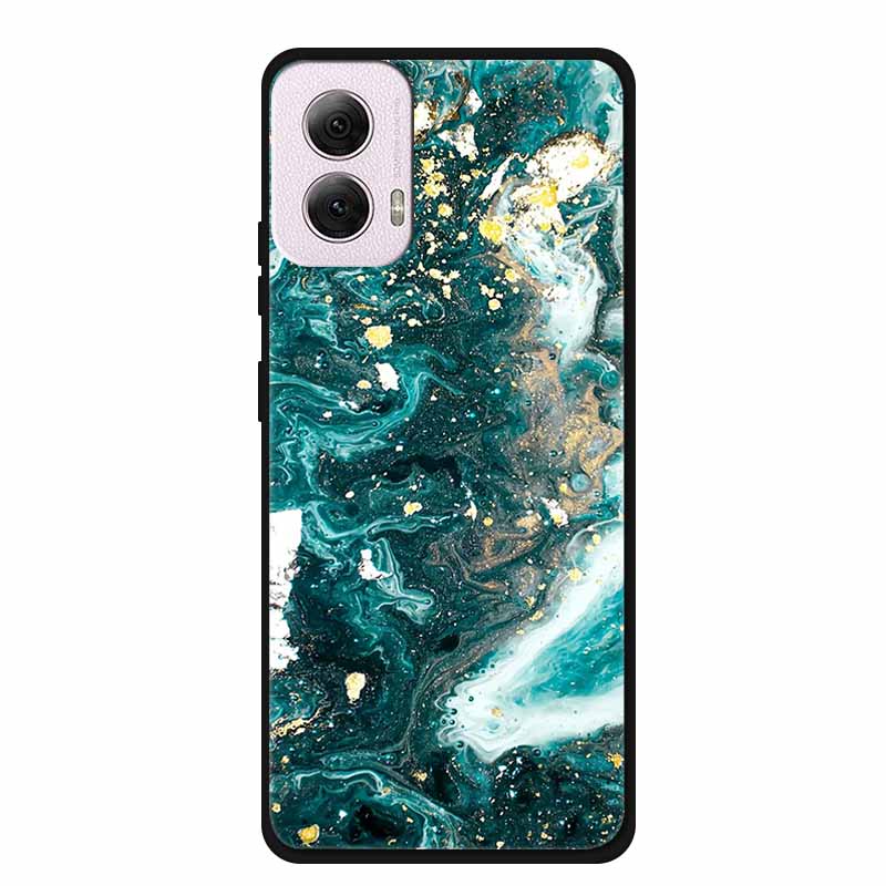 For Moto G Power 2024 Case TPU Animals Soft Silicone Phone Cases For Motorola G Power 2024 5G Wolf Protector Original Back Cover
