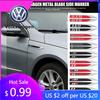 For VW Volkswagen Jetta MK5 Golf 2pcs Car Fender Side Blade Emblem Sticker Auto Decorative Accessories For Volkswagen VW GTI R G
