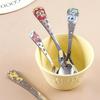 1/4pcs Stainless Steel Kids Cutlery Cartoon Pattern Carving Child Tableware Cute Knife Spoon Fork Set Outdoor Tableware