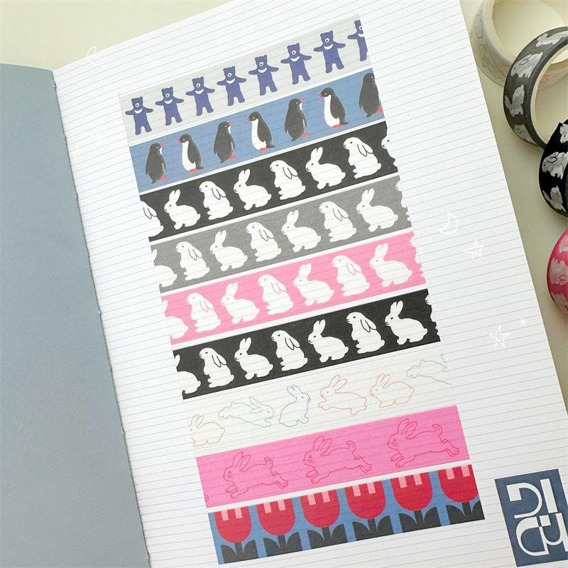 2M INS Mode Silver Star Tejp för Scrapbooking Journal DIY KPOP Fotokort Packtejp Presentförpackning Förpackning Dekoration Dekaler