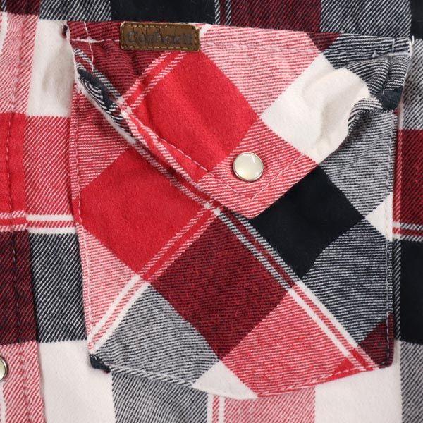 Carhartt check Long sleeve Western shirt M Red series Men's Used