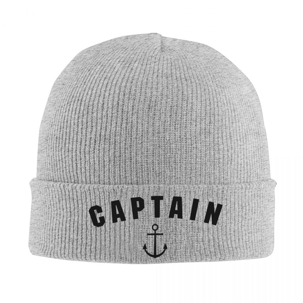 Captain Anchor Warm Knitted Cap Hip Hop Bonnet Hat Autumn Winter Outdoor Beanies Hats for Unisex Adult