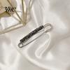 Shawl Clip Fashion Faux Crystal Waist Buckle Fixed Strap Charm Lady Brooch Pin Safety Sweater Cardigan Jewelry Accessory Jean Button