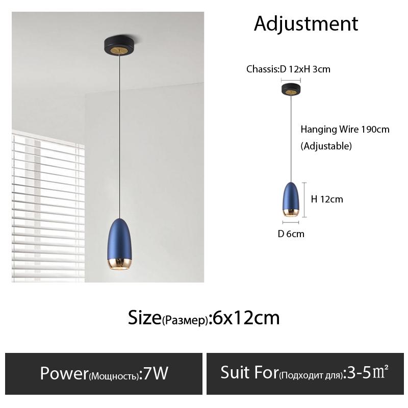 

Bedroom bed small chandelier modern minimalist 2025 popular bar restaurant lamp push position adjustable height net red lamps 7W&Warm White