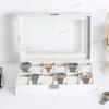 White Wooden 12-Slot Watch and Jewelry Display Case