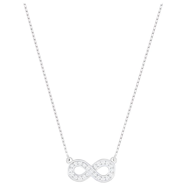 Swarovski Infinity Series Infinite Symbol Necklace Women necklace White 5528911 Box (Random Color)