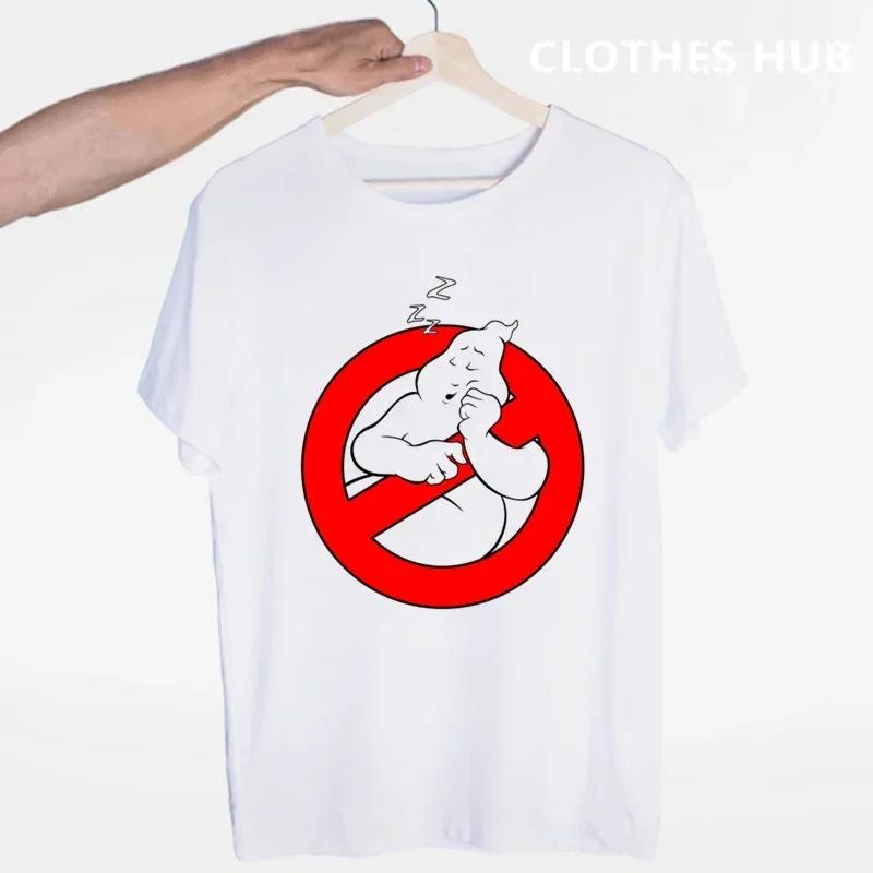 

Мужские футболки Мода Футболка Кино Охотники за привидениями Футболка с круглым вырезом Футболка с коротким рукавом Летняя футболка Азиатский размер 4XL