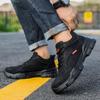 Men Leather Safety Shoes Anti-smash Anti-puncture Work Shoes Waterproof Lightweight Work Sneakers Indestructible Shoes Boots