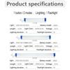LED USB Rechargeable Lamp Tube Emergency Camping Light Magnetic Portable Lightinging Night Market Outdoor Vehicle Hard Strip