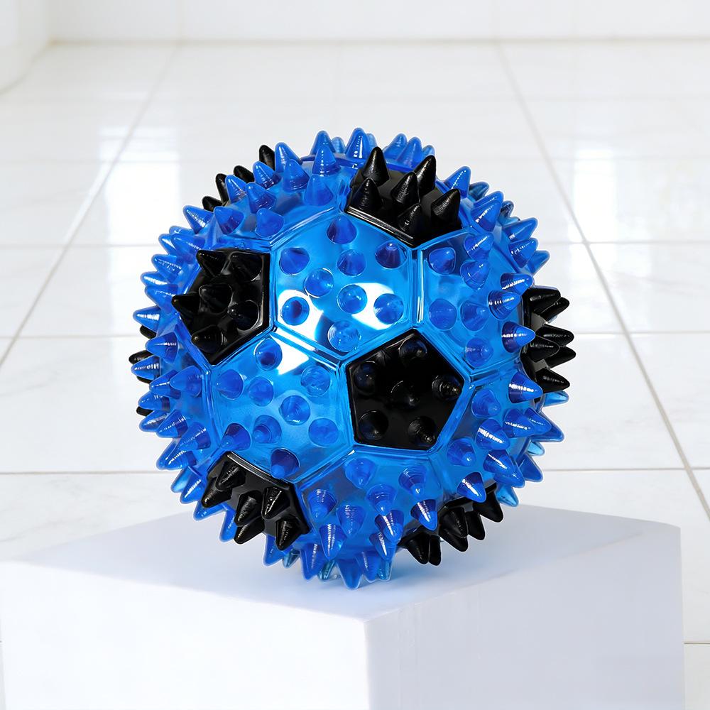 Haustierspielzeug - -beständiger TPR-Soundball - Selbstunterhaltungs- und Stressabbau-Spielzeug - Zahnbürsten- und Zahnreinigungsball