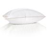 Down-Filled Pillow №904 DeLuxe White HAND MADE — 70% Down, 30% Feather, Fill Power 500, Medium.