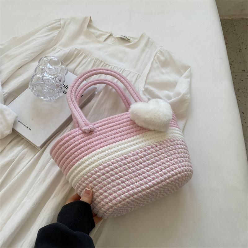 JMXD- Handmade Knitted Fashion Crossbody Bucket Bag for Women Shoulder Bag