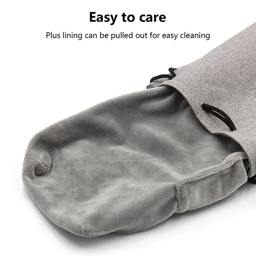 Easy To Carry Waterproof Camera Bag Compact Durable Lens Drawstring Pouch Fleece Protective Photography Protective Bag Outdoor