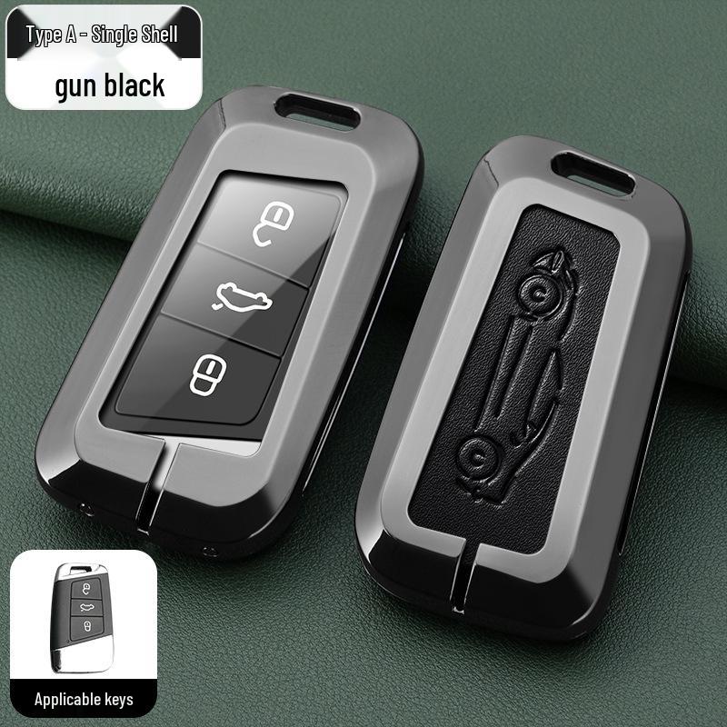 Metal Key Shell for Volkswagen Models: New Sagitar, Lavida Plus, Tayron, Tuon, Tiguan L, Bora, Magotan