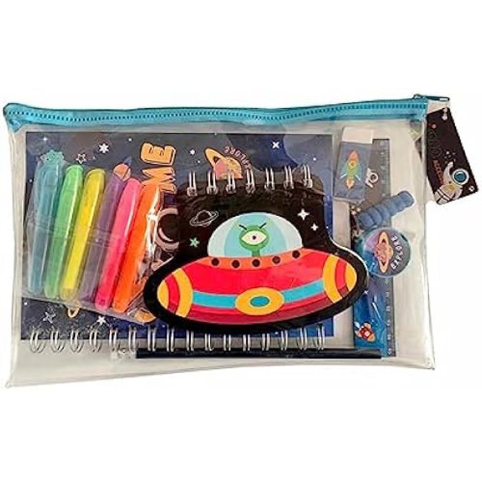 Trousse Scolaire - INCA - Engin spatial - 13 Pièces - Multicolore - Synthétique chiaro