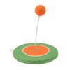 Cat Scratcher Toy Fun Interactive Bite Resistance Claws Grinding Sisal Cat Scratching Board with Sisal Ball for Indoor