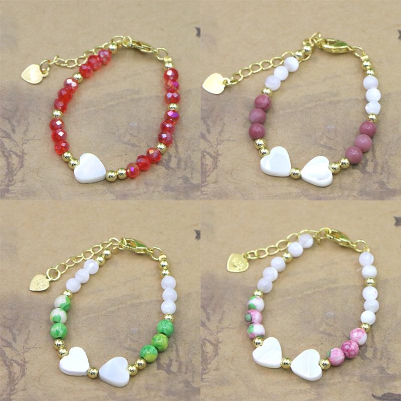 Lovely Natural Stone Beaded Bracelet For Women Girls Simple Personality Adjustable Bracelet Jewelry Accessories Gifts