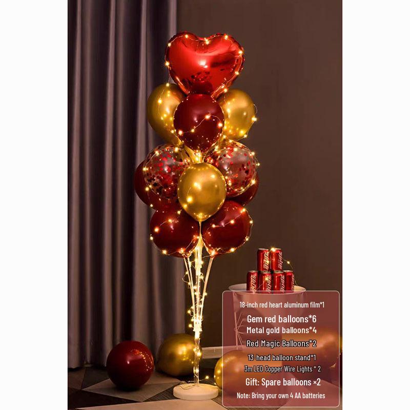 Luminous Balloon Floor Stand for Events: Birthday, Wedding, Anniversary, Party, and More.