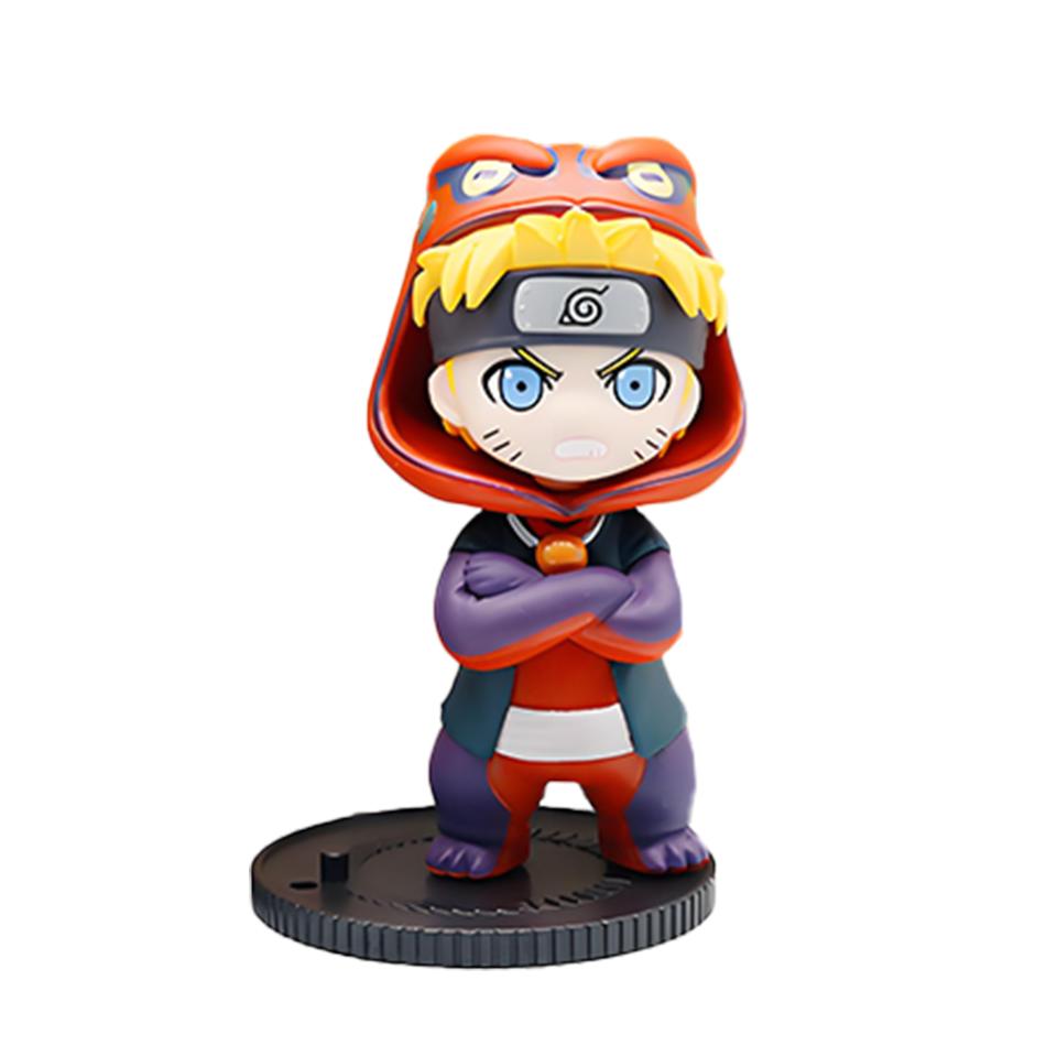 1-9 Peças Naruto Caixa Surpresa Figuras Modelo Ornamento Anime Uchiha Sasuke Sakura Cosplay Figura de Ação Modelo Brinquedos Decorações Presentes
