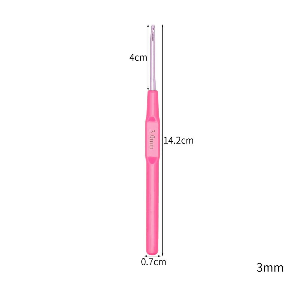 2-7mm Crochet Hooks Multifunctional Plastics Handle Aluminum Knitting Needles for Yarn DIY Craft Nice Gift Women Knitting Tools