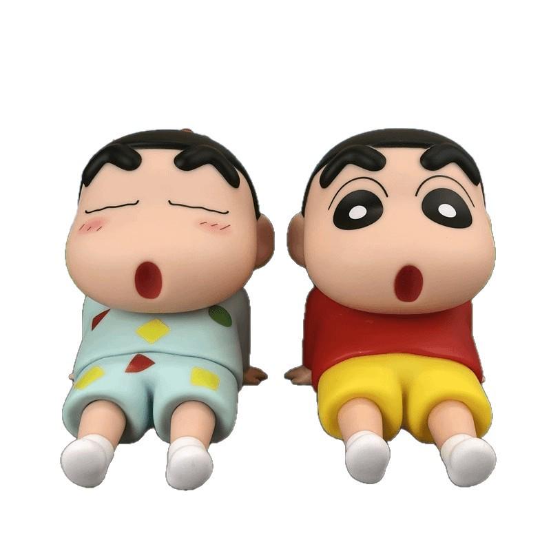 Trendy Shin-chan Anime Car Ornament & Phone Holder Toy Figure