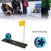 Drapeau de Pêche sur Glace d'Hiver Portable Mains Libres Outils de Pêche sur Glace pour les Passionnés de Pêche en Plein Air