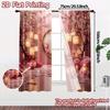 Set Of 2 Flat Printing Curtains Without Rod Blossom Serenity Popular Fabric Home Decor Ldeal Curtain With Semi Sheer Polyester