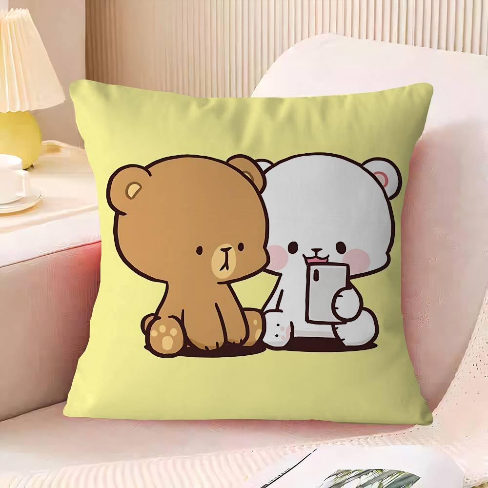M-MilkS Cute M-Mocha Cushion Cover Pillowcase Upholstery Sofa Throw Pillow Home Decor Pillowcas