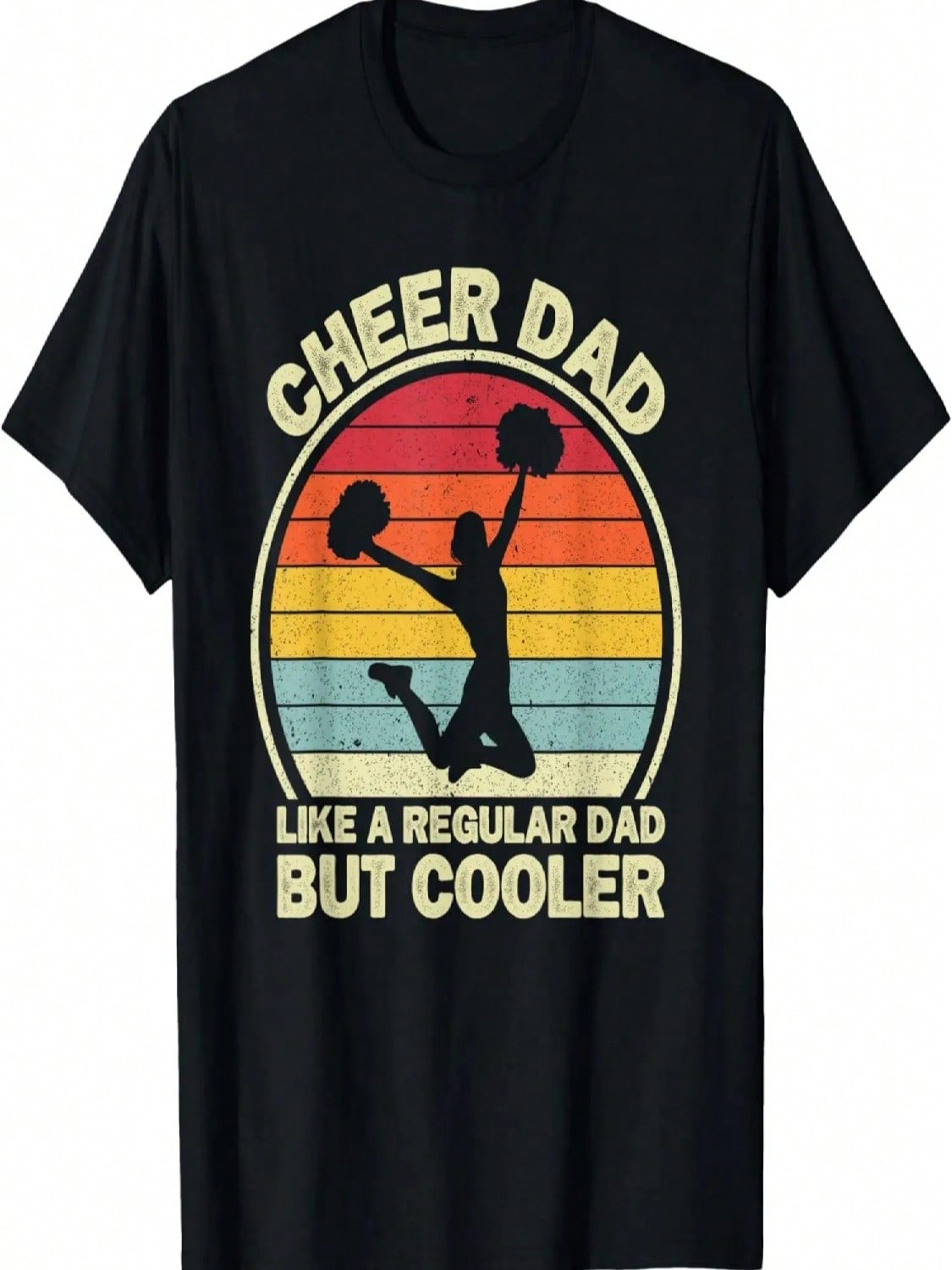 Cheer Dad For Funny Cheerleading Cheerleader Dad Cheer T-Shirt S разноцветный