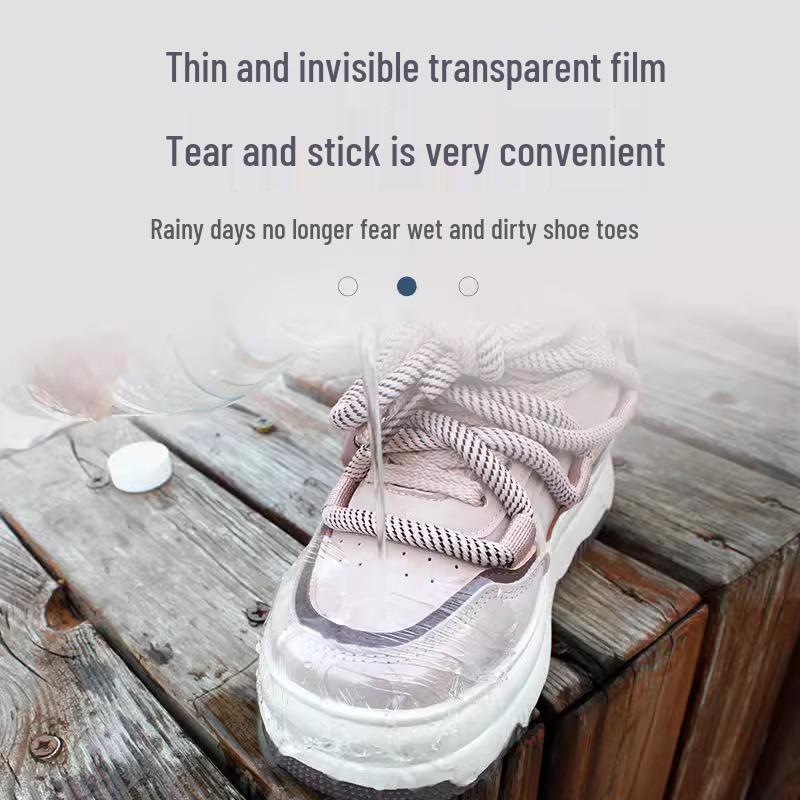 Transparent Waterproof Toe Stickers: High-Elastic Wet & Dirt-Proof Film for Rainy Days