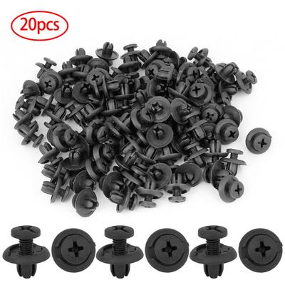 20Pcs/Set Plastic Bumper Hood Fender Splash Guard Retainer Clips Fasteners