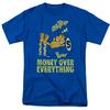 Garfield - Money Is Everything - Adult Unisex Short Sleeve T-Shirt - Blue