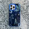 Space Ocean Whale Shark Phone Case For IPhone 16 15 14 Pro Max 13 11 12 Pro Max Mini 16 15 14 Plus Shockproof Laser Cover Fundas