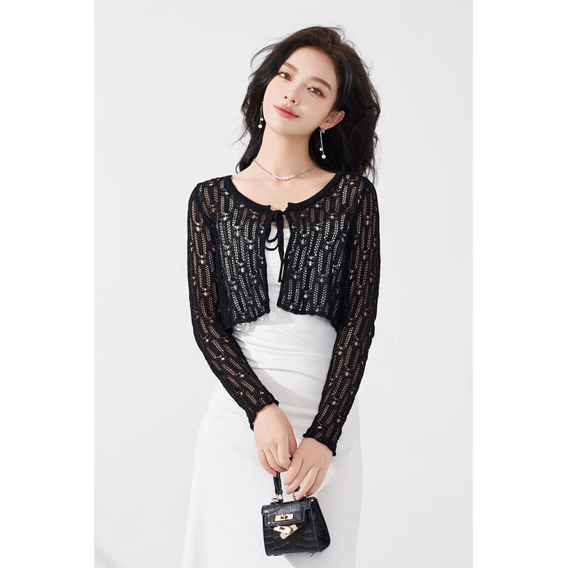 Women s Summer Hollow Knit Cardigan M