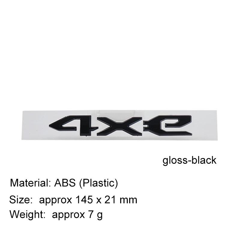 3D Car Styling 4XE 4xe für Wrangler JL JK Rubicon Compass Auto Motorhaube Kotflügel Kofferraum Heckklappe Namensschild Aufkleber Emblem Plakette Aufkleber