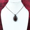 Red Fire Labradorite Pendant Copper Wire Wrapped Handmade Jewelry Gemstone Pendant Copper Wire Wrap Pendant Flower Jewelry Gifts For Mother