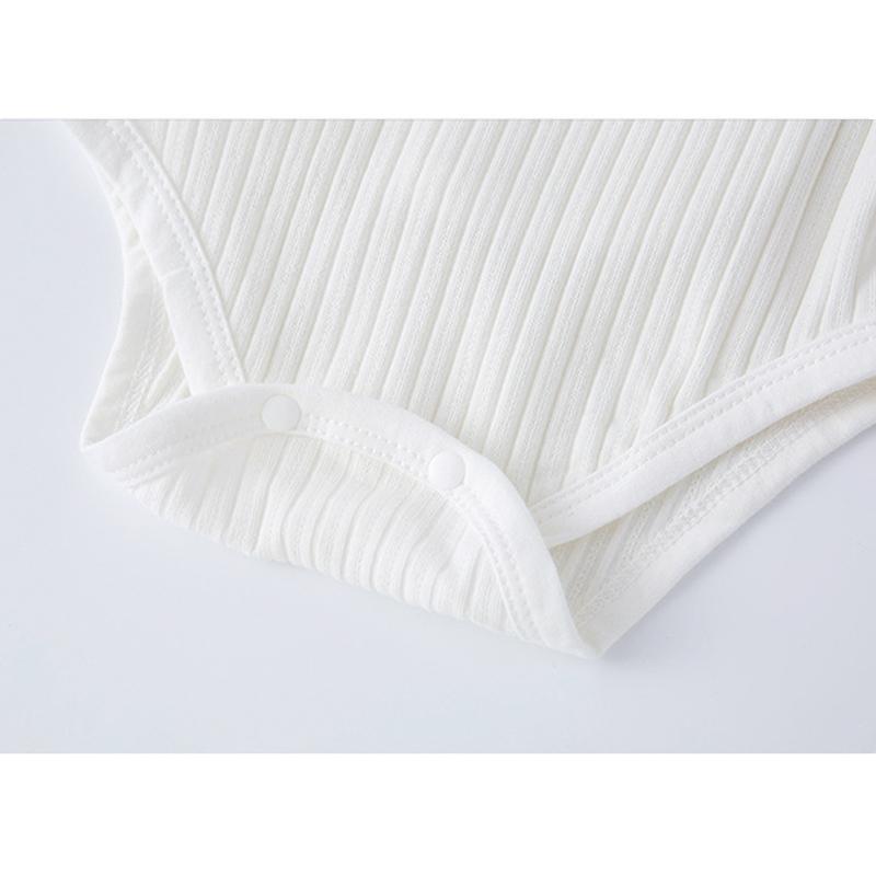 KIDDIEZOOM Infant Boy Girl Boneless Onesie Baby Double Belly Protector Strap Soft Comfort Newborn Clothing