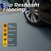 Rolo de Tapete de Piso Espesso em PVC, Antiderrapante, Impermeável, Fácil de Limpar - Ideal para Cozinha, Banheiro, Garagem, Piscina