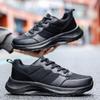 Fashion Spring Autumn New Style Men Shoes Soft Breathable Running Shoes Lightweight Mesh Platform Casual Shoes Black Sneakers