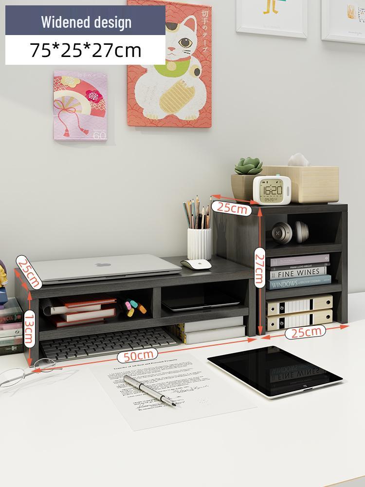 Wooden Laptop & Monitor Riser Stand for Desktops