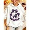 Women's Hooded Sweater Halloween Double Hat Loose 3D Printing Loose Comfort Casual Daily Creative Sweatshirt