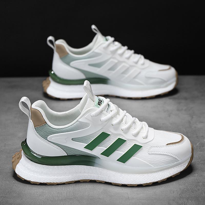 Popcorn Sole Men's Sports Shoes 2024 Spring New Mesh Breathable and Comfortable Outdoor Leisure Travel Men's Shoes