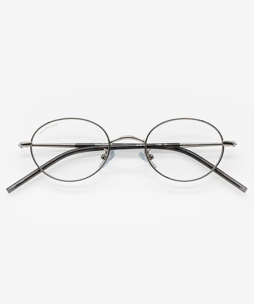 Weeoweeo Kobe Silver Blue Light Blocking Glasses